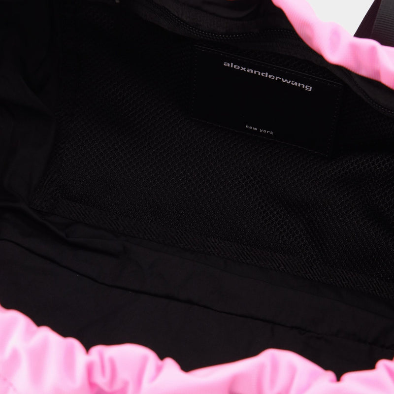 Primal Drawstring Duffle bag in Pink Nylon