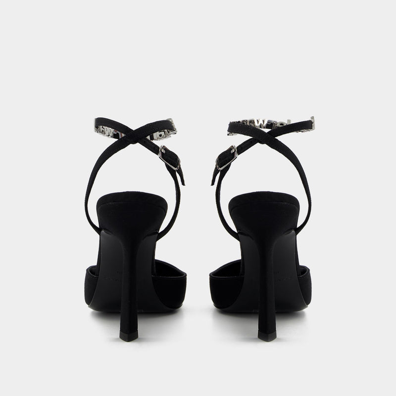 Delphine 105 Sandals - Alexander Wang -  Black - Viscose