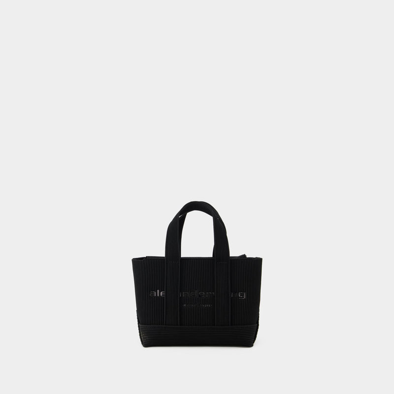 Knit Mini Tote Bag - Alexander Wang - Polyester - Black