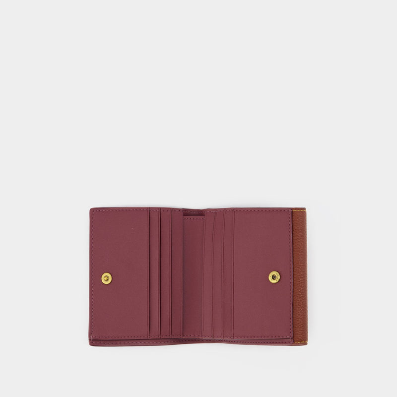 Polished Pebble Tabby Small Wallet