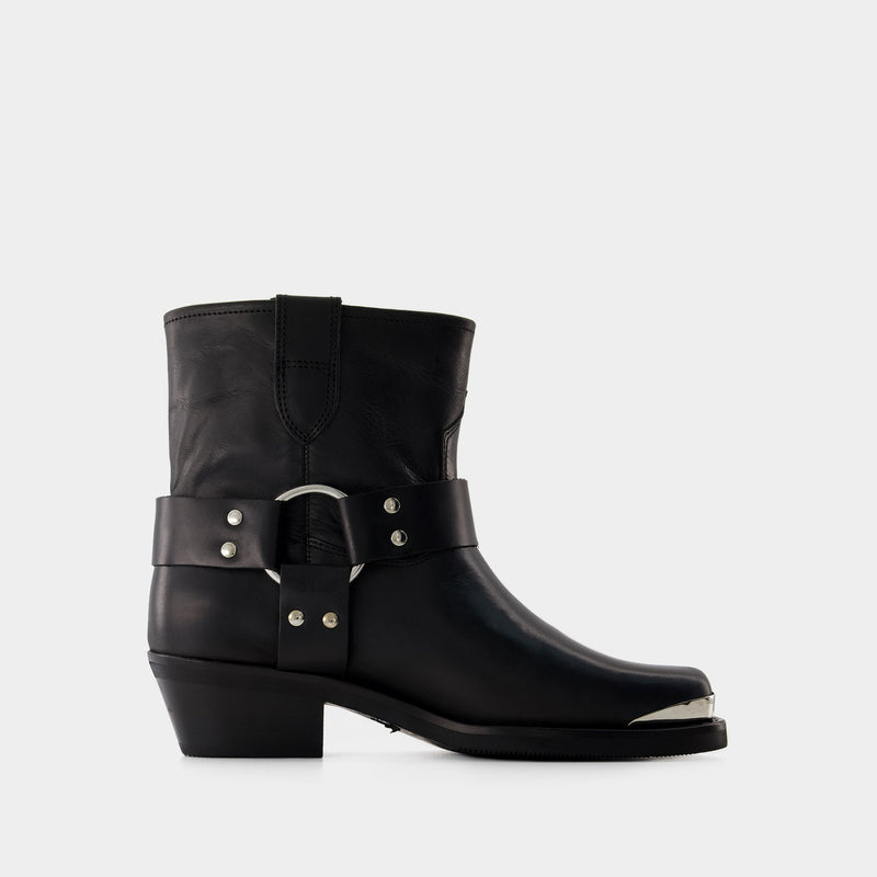 Mid Ryder Boots - Anine Bing - Leather - Black