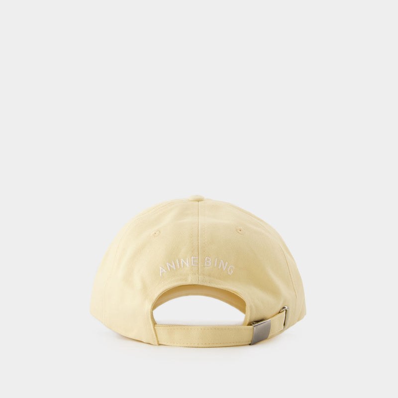 Jeremy Baseball cap - Anine Bing - Cotton - Yellow