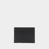 Flat Card Holder - Coach - Black - Leather