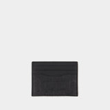 Flat Card Holder - Coach - Black - Leather