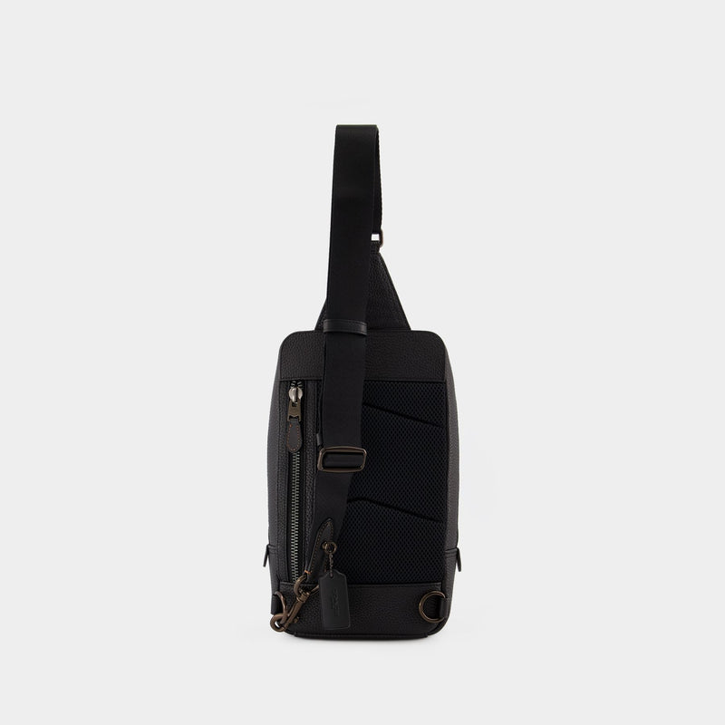 Gotham Pack Crossbody Bag - Coach - Black - Leather