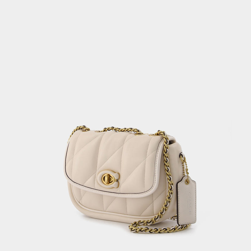 Madison Pillow 18 Bag - Coach - Cream - Leather