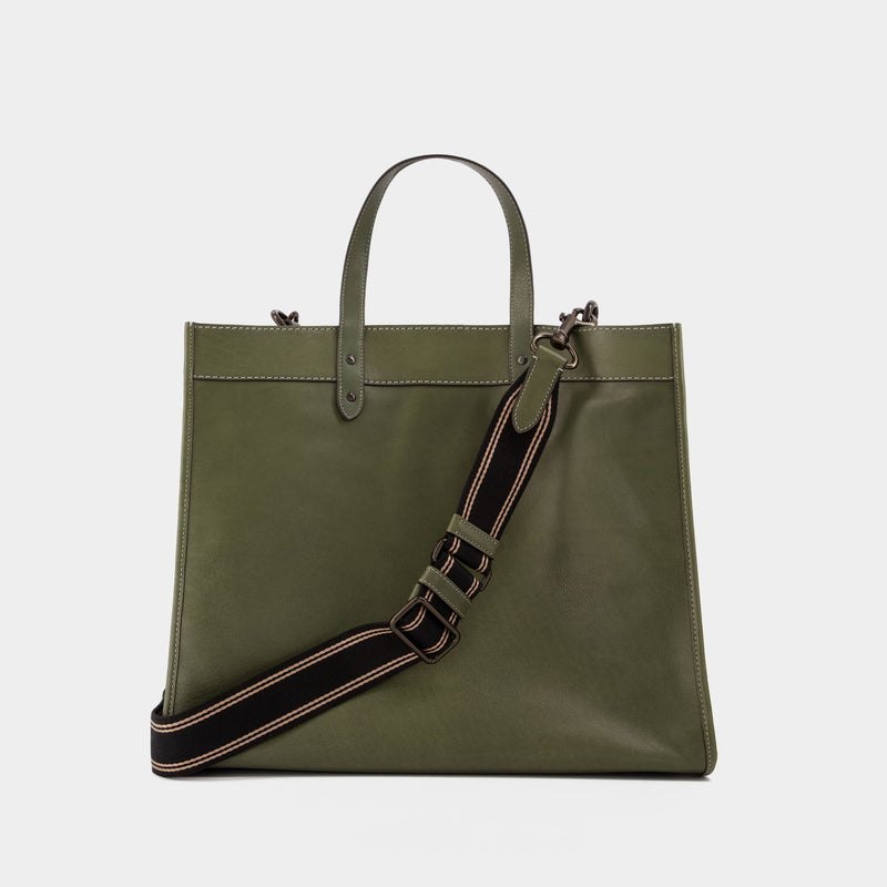 Field Tote 40 In Sport Calf With Coach Badge