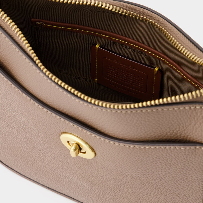 Chaise 19 Crossbody Coach Dark Stone Leather