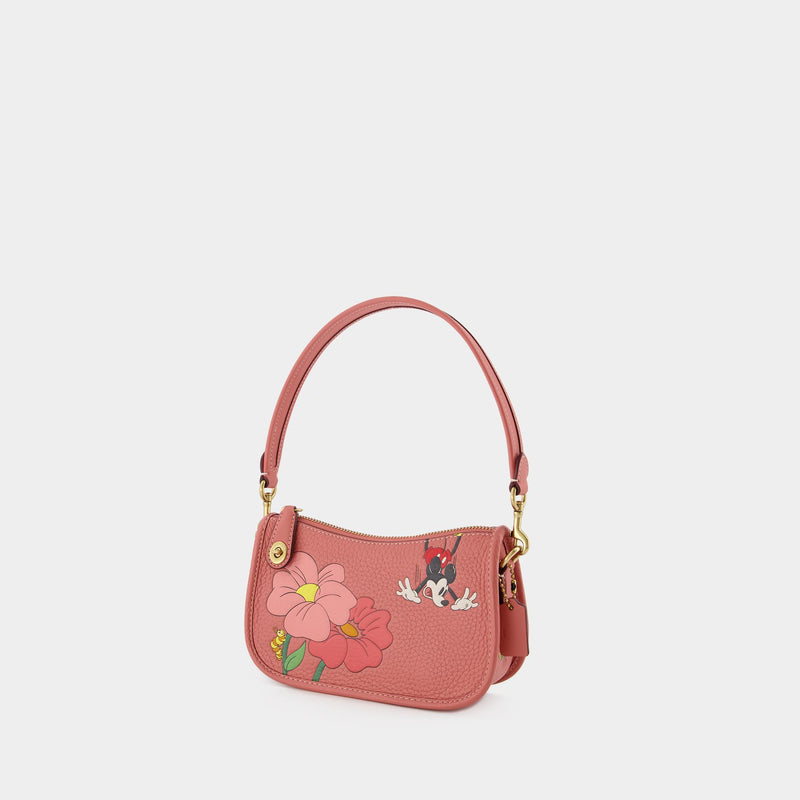COACH X Disney Leather Top-handle Bag in Pink