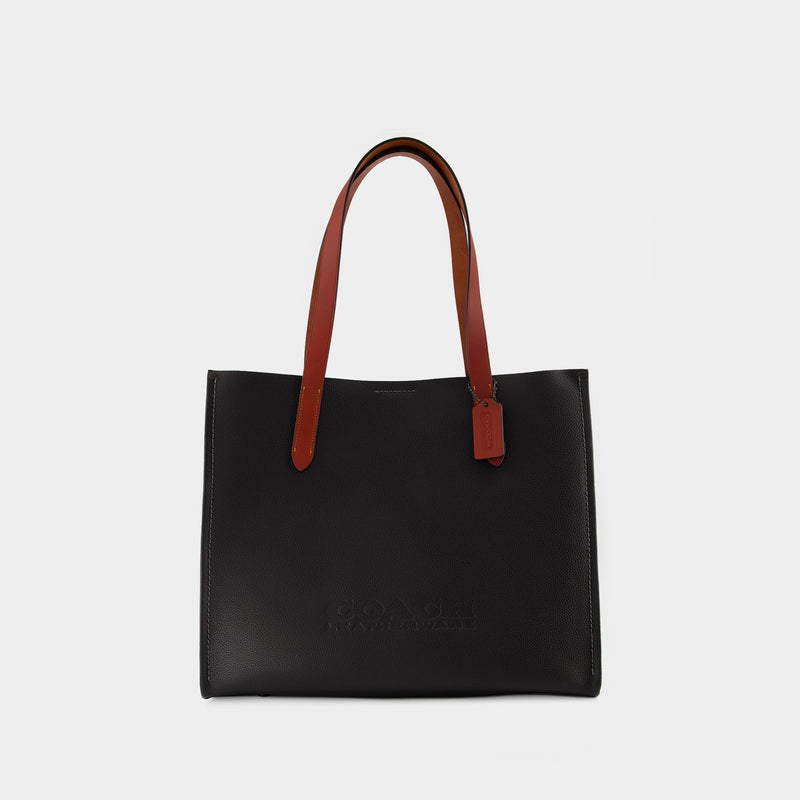 Relay Tote Bag - Coach - Black - Leather