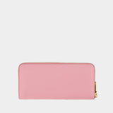 Slim Accordion Zip Wallet - Coach - Pink - Leather