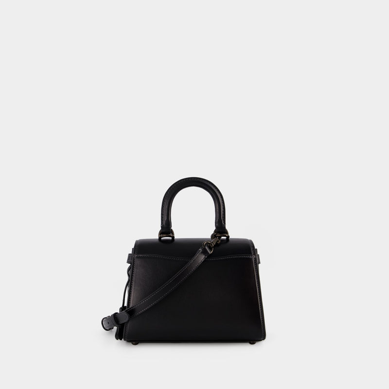 Sammy Top Handle 21 Bag - Coach - Leather - Black