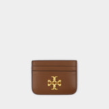 Eleanor Card Case in brown leather