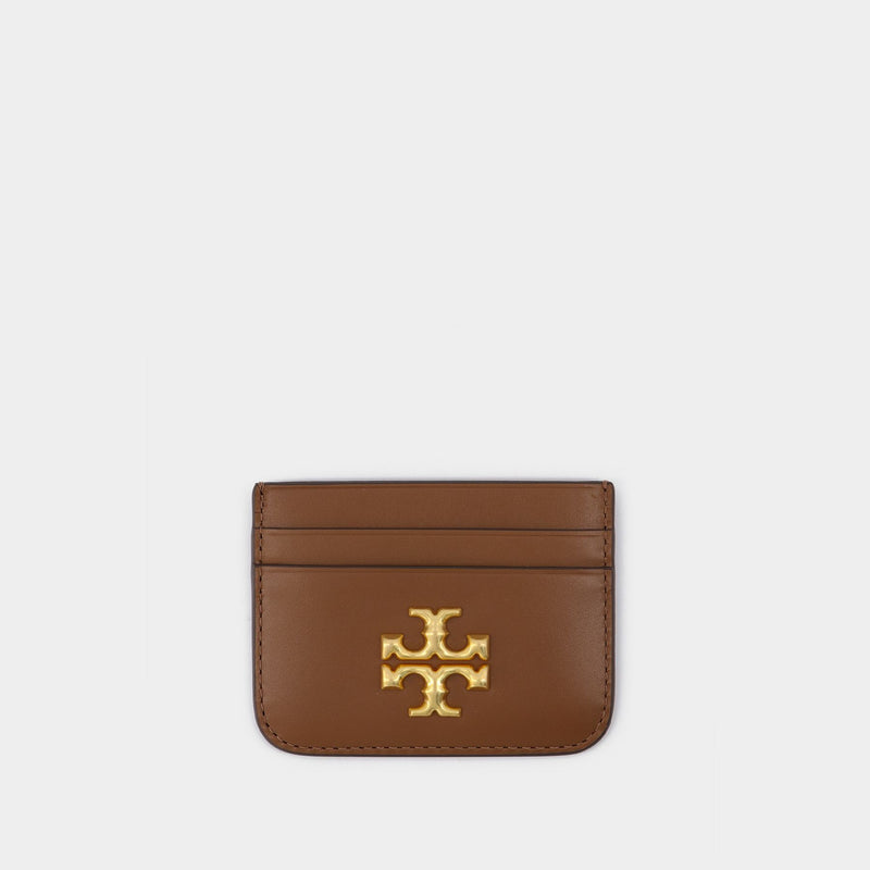 Eleanor Card Case in brown leather