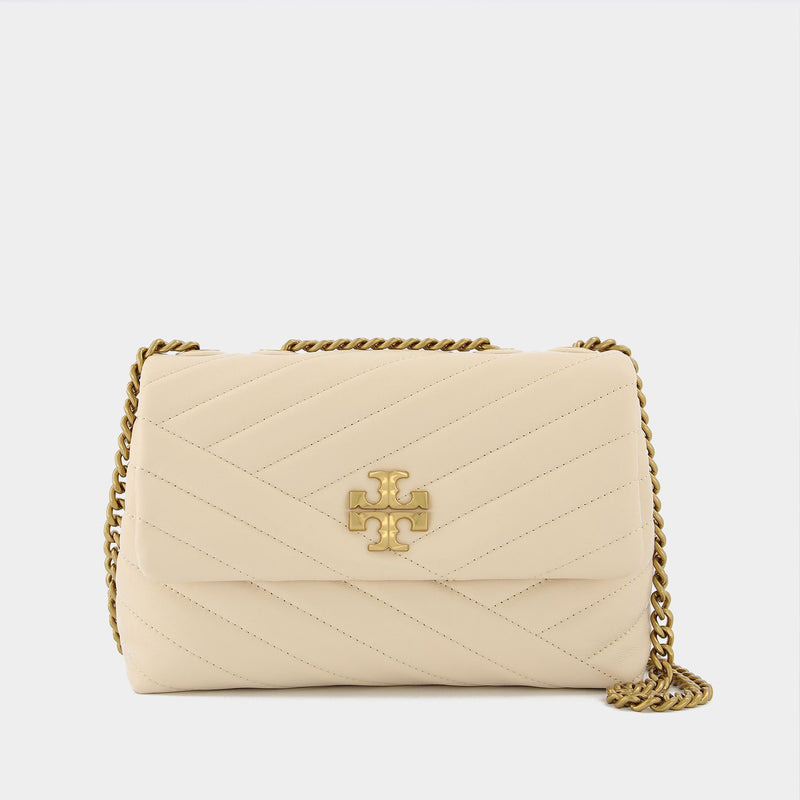 Tory Burch Kira Chevron Small Flap Shoulder Bag New Cream, Crossbody Bag