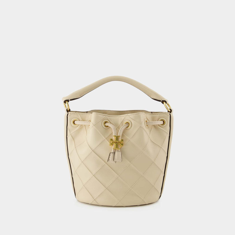 10803 TORY BURCH New Fleming Soft Small Bucket Bag NEW CREAM