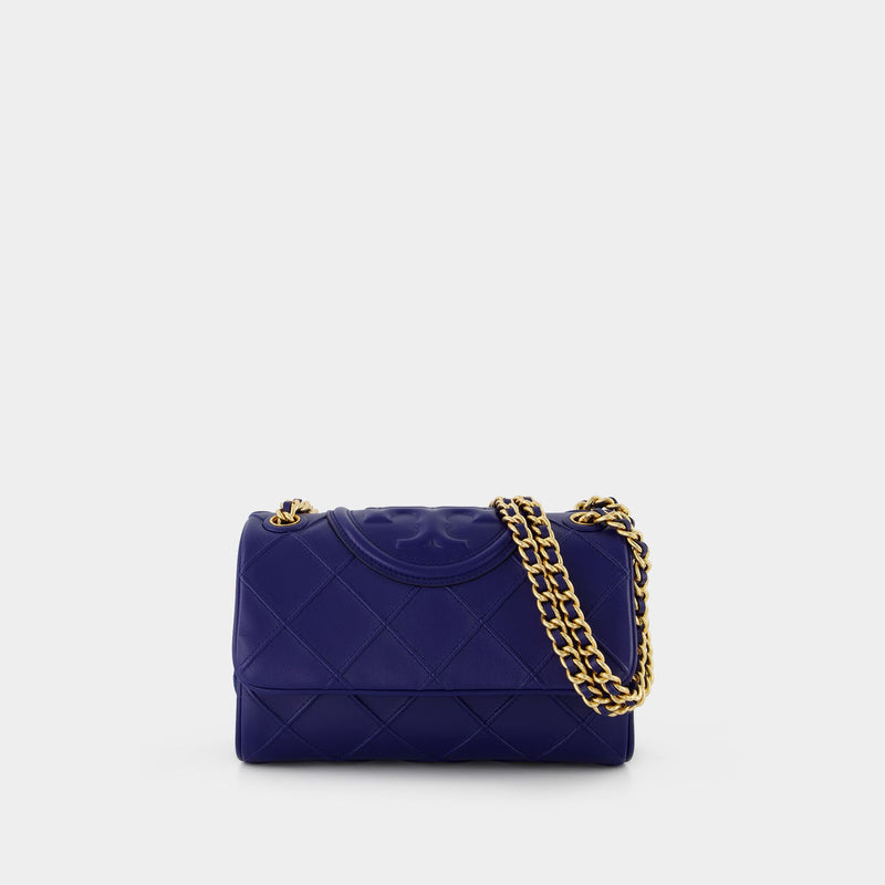 Fleming Soft Small Bag - Tory Burch -  Navy Day - Leather