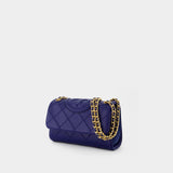 Fleming Soft Small Bag - Tory Burch -  Navy Day - Leather