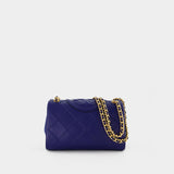 Fleming Soft Small Bag - Tory Burch -  Navy Day - Leather