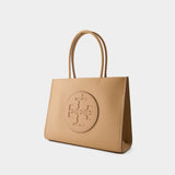 Small Ella Shopper Bag - Tory Burch - Synthetic - Light Sand