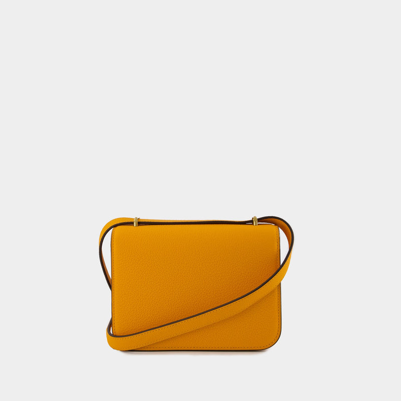 Eleanor Pebbled Small Bag - Tory Burch - Leather - Orange