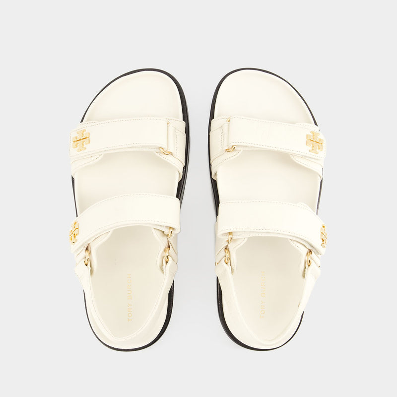 Kira Sport Sandals Tory Burch Leather New Ivory