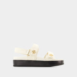 Kira Sport Sandals - Tory Burch - Leather - New Ivory