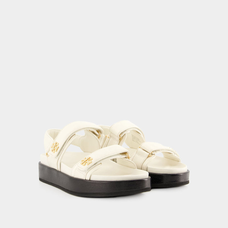 Kira Sport Sandals - Tory Burch - Leather - New Ivory