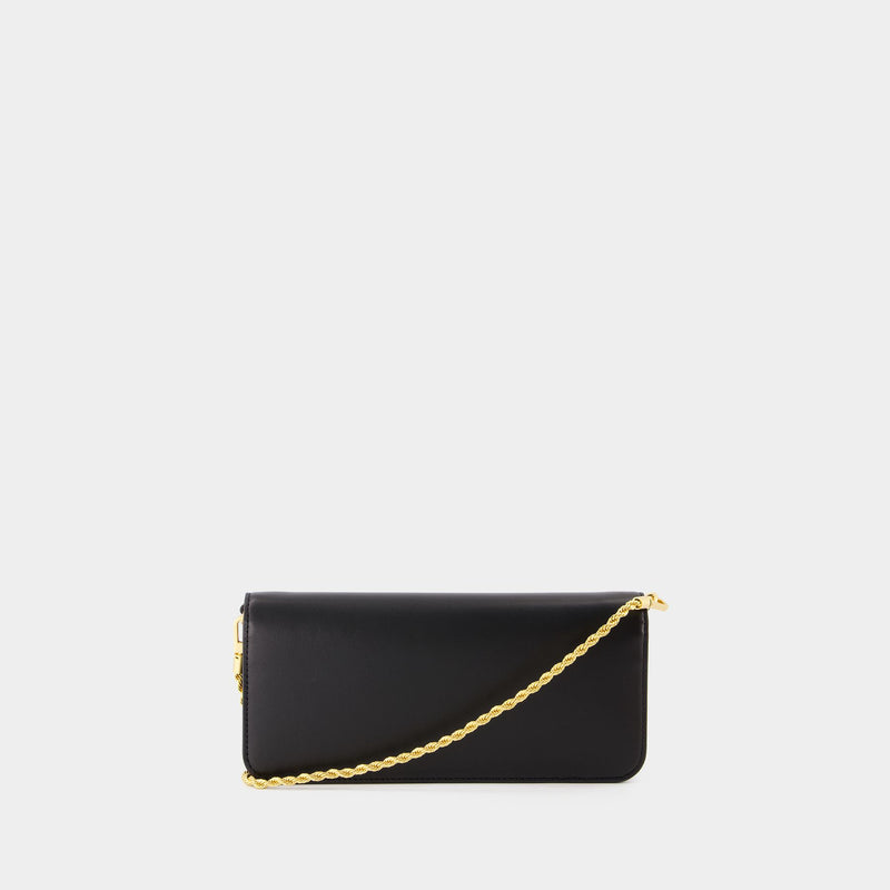 Eleanor Clutch Crossbody - Tory Burch - Leather - Black