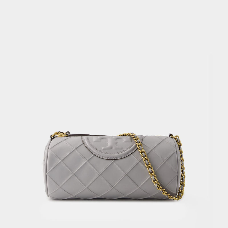 Tory Burch Fleming barrel-body Shoulder Bag - Grey