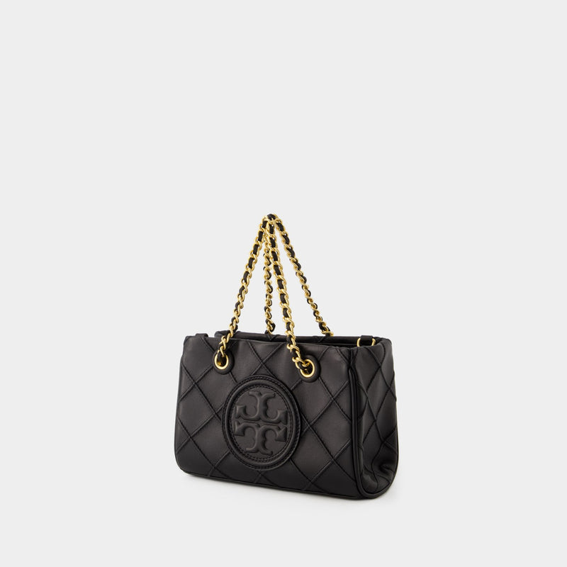 Fleming Soft Small Hobo Bag - Tory Burch - Black - Leather