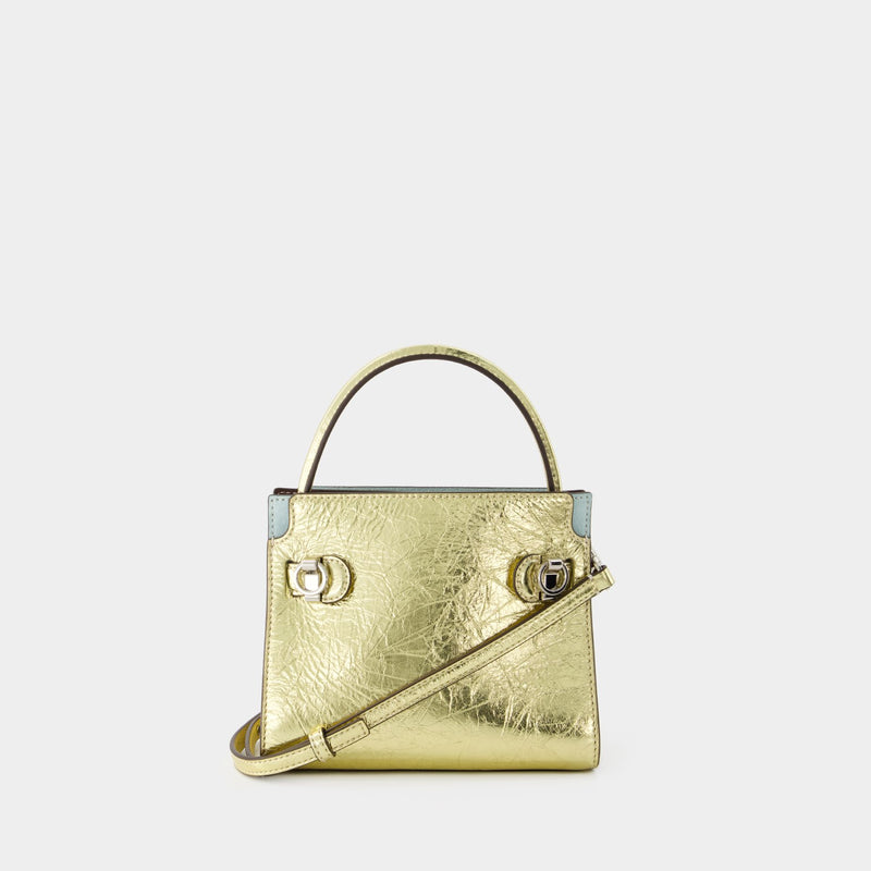 Lee Radziwill Petite Double Bag - Tory Burch - Leather - Gold