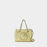 Fleming Soft Chain Mini Shopper Bag - Tory Burch - Leather - Gold