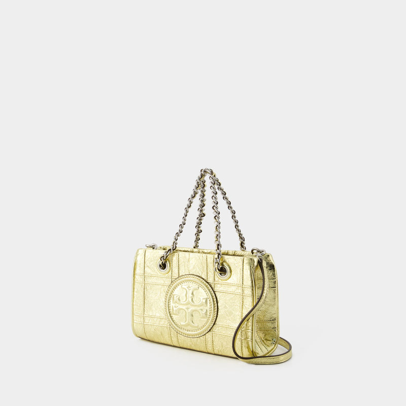 Fleming Soft Chain Mini Shopper Bag - Tory Burch - Leather - Gold