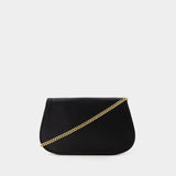 Reva Clutch - Tory Burch - Leather - Black