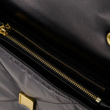 Kira Diamond Quilt Convertible Bag - Tory Burch - Leather - Black