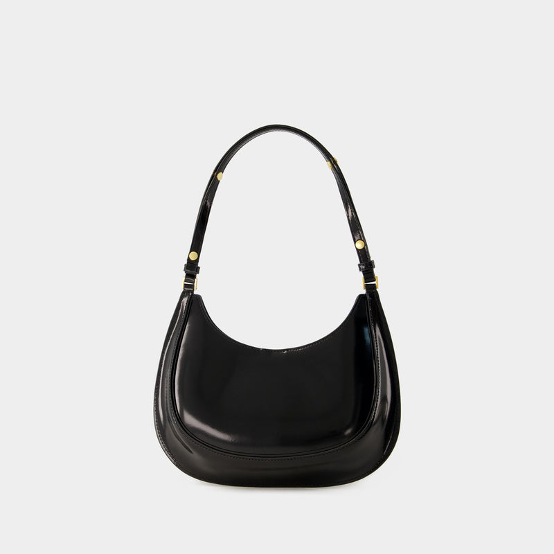 Robinson Crescent Hobo Bag - Tory Burch - Leather - Black