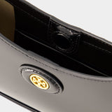 Robinson Crescent Hobo Bag - Tory Burch - Leather - Black