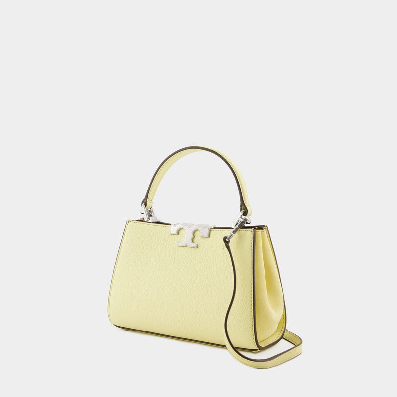 Eleanor Pebbled Mini Satchel Bag - Tory Burch - Leather - Lemon