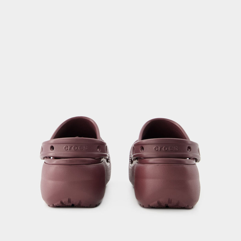 Classic Platform Sandals - Crocs - Thermoplastic - Dark Cherry