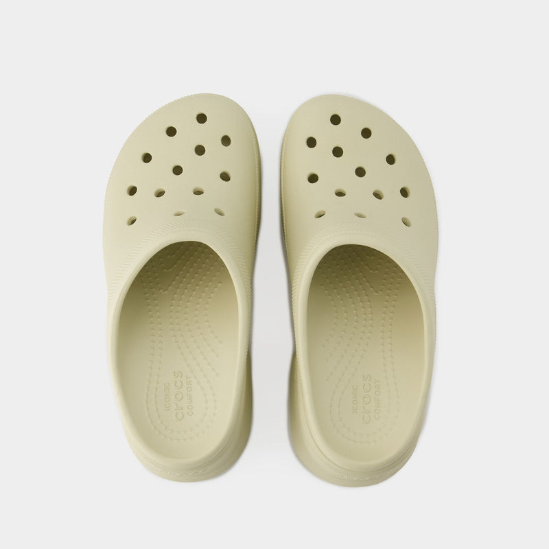 Siren Chain Slides - Crocs - Thermoplastic - Beige