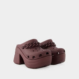 Siren Chain Slides - Crocs - Thermoplastic - Dark Cherry