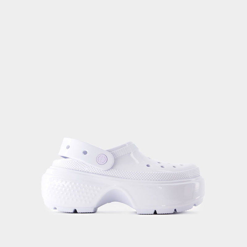 Stomp High Shine Sandals - Crocs - Thermoplastic - White