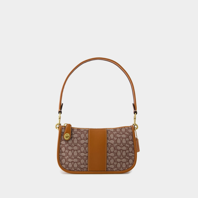 Swinger 20 Hobo Bag - Coach - Leather - Cocoa