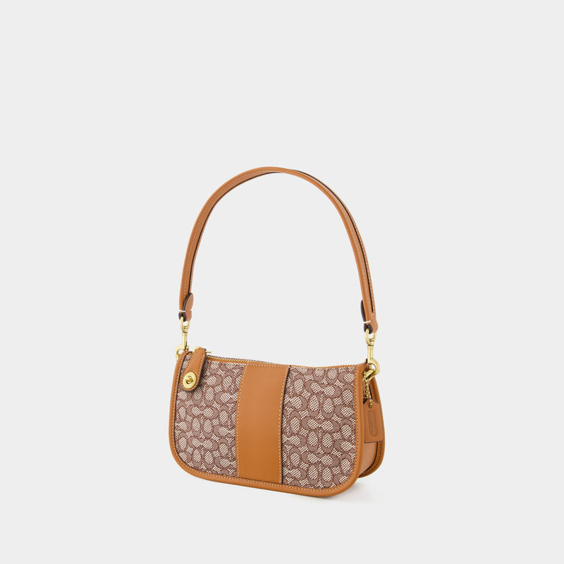 Swinger 20 Hobo Bag - Coach - Leather - Cocoa