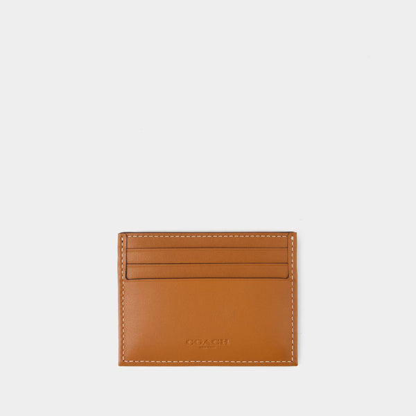 Signature Card Holder  - Coach - Jacquard - Cocoa