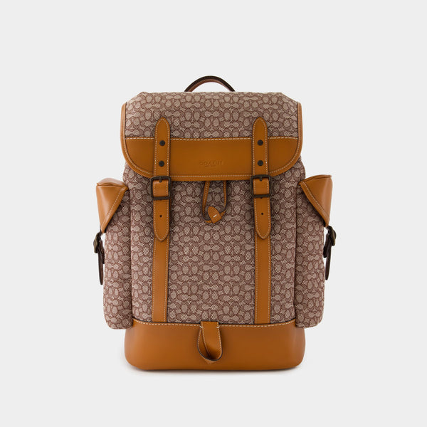 Hitch Backpack - Coach - Leather - Cocoa