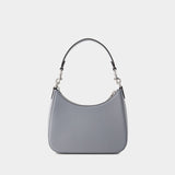 Crossbody Hobo Bag - Coach - Leather - Grey Blue