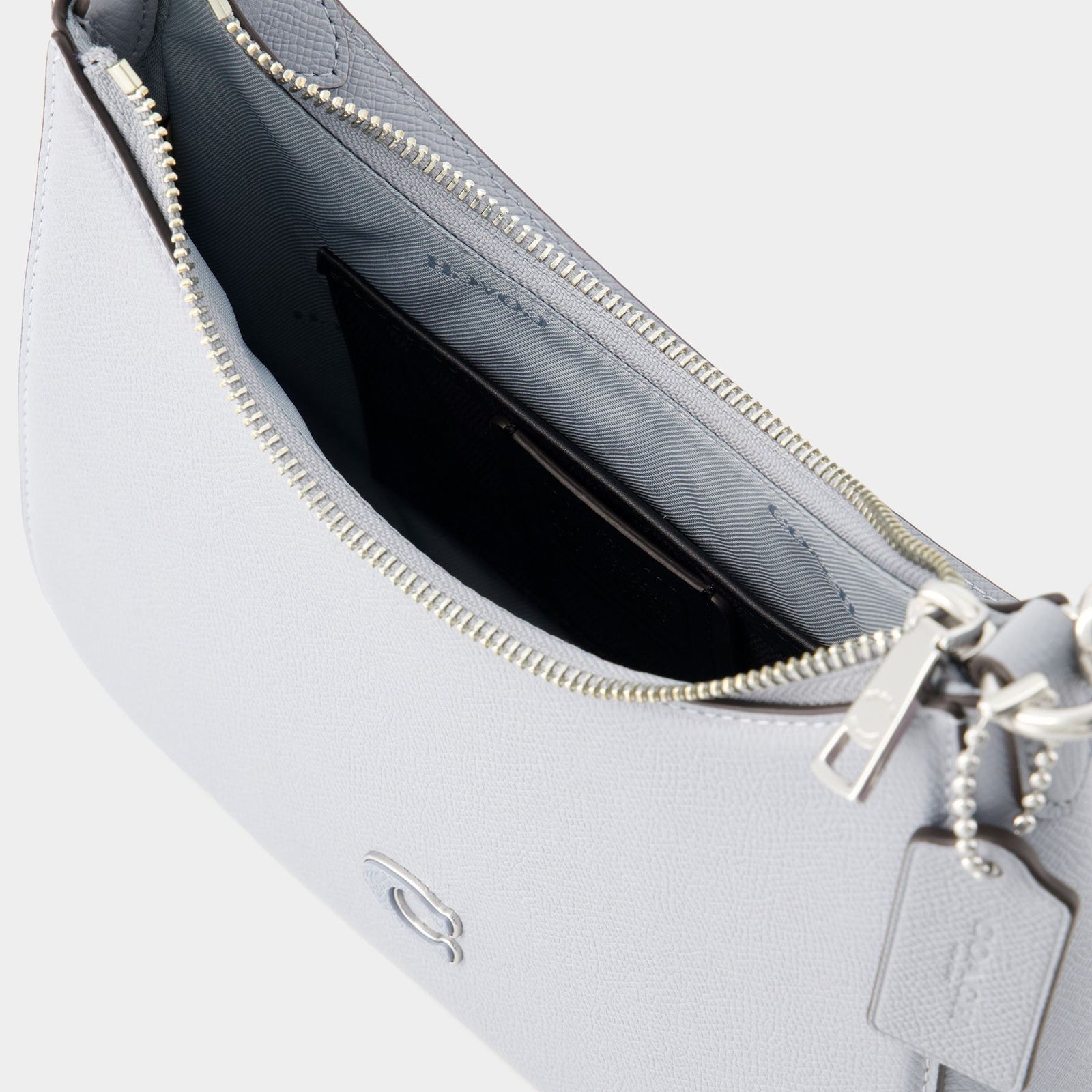 バッグ Coach Hobo Blue Gray Hand Bag Signature Coach Signature Canvas Shoulder Bag Blue Used Authentic | eBay