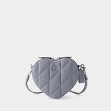 Heart Crossbody - Coach - Leather - Grey Blue